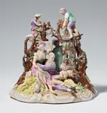 A large, rare Ludwigsburg porcelain allegorical group by Ludwigsburg, sold May 2017
