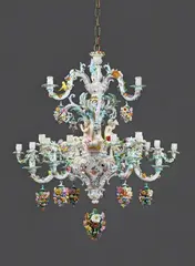 Meissen Royal Porcelain Manufactory, A Meissen porcelain chandelier