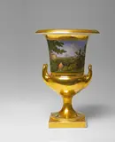 A Berlin KPM porcelain topographical vase with a view of Fürstenstein Palace by Sebastian Carl Christoph Reinhardt, offered May 2017