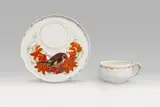 Theo Schmuz-Baudiss, A rare Berlin KPM porcelain cup and saucer with Jugendstil decor