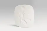 Siegmund Schütz, A Berlin KPM biscuit porcelain plaque with a crouching woman