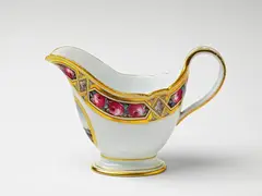 Imperial Porcelain Manufacture St. Petersburg, A St. Petersburg porcelain sauce boat from the wedding service of Grand Duchess Maria Pavlovna