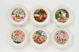 Abraham Mintchine, A set of six Berlin KPM porcelain dessert plates with Oriental fairytale scenes
