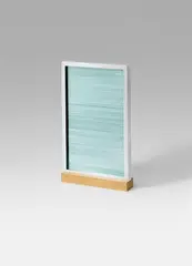 Lichtschleuse (Edition E) by Adolf Luther, 1962/1977, Glass strips between two glass panes in aluminium frame, offered Dec 2016
