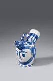 Pablo Picasso, Pichet à glace, 1952, Ceramic jug. White clay with blue decor, glazed, engraved by knife; ceramic, Madoura edition