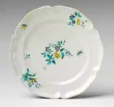 Paul Hannong, A Strasbourg faience plate with "fleurs des Indes"