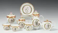 Königliche Porzellanmanufaktur Berlin Kpm, A Berlin KPM porcelain service with Roman mythological decor