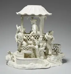 Carl Gottlieb Lück, A rare early Frankenthal porcelain model of a Chinese pavilion