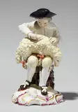 Johann Wilhelm Lanz, A Frankenthal porcelain model of a sheep shearer