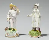 Porcelain Manufactory Frankenthal, Two Frankenthal porcelain Chinese figures