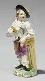 Porcelain Manufactory Frankenthal, A Frankenthal porcelain figure of a young mower