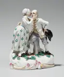 Porcelain Manufactory Frankenthal, A Frankenthal porcelain model of an "unequal couple"