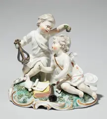 Johann Wilhelm Lanz, A Frankenthal porcelain allegory of air group