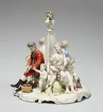 Ludwigsburg, A Ludwigsburg porcelain allegorical group representing the seasons