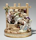 A Meissen porcelain group with children at a wine press by called Schenau Johann Eleazer Zeissig, sold May 2016