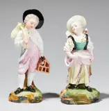 Johann Peter Melchior, A pair of Höchst porcelain figures of children at the market