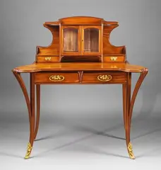 Louis Majorelle, An ormolu-mounted Louis Majorelle ladies mahogany writing desk