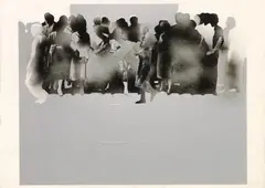 Rafael Canogar, Escena Urbana, 1970