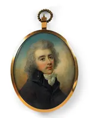 Abraham Daniel, An English portrait miniature of a young man.