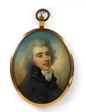 Abraham Daniel, An English portrait miniature of a young man.