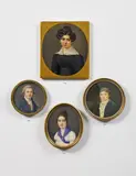 Nymphenburg, A portrait miniature of a young Munich lady.