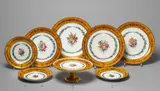 Sèvres, A large Sèvres porcelain platter.