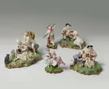 Johann Peter Melchior, A Höchst porcelain figural group "The Game of Tag".