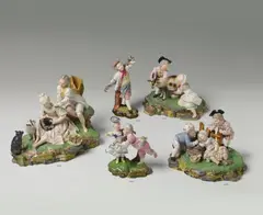 Johann Peter Melchior, A Höchst porcelain group "The Flower Hat".