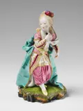 Johann Peter Melchior, A perhaps Samson porcelain figure of a girl as a Sultana.