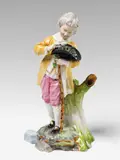 Johann Peter Melchior, A Höchst porcelain figure of a boy with a bird's nest.
