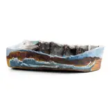 Euan MacLeod, (Bodies Lying in a Boat) hand painted ceramic 18 x 64.5 x 35cm