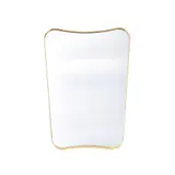 Gio Ponti, 'FA.33' MIRROR FOR GUBI, Gently curved polished brass frame