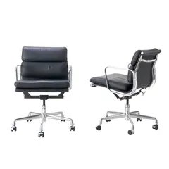 PAIR OF 'SOFT PAD' SIDE CHAIRS FOR HERMAN MILLER by Charles and Ray Eames, sold May 2025