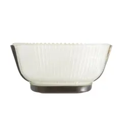 WALL LIGHT by Seguso, Scalloped glass shade with brass wall bracket, sold Oct 2024