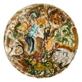 Hal Hattam, John Perceval Making Angels 1959 ceramic plate 29cm (diameter), 1959, ceramic plate