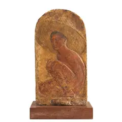 Tina Haim, Balinese Figure c.1950 earthenware 25 x 14 x 11cm (including base), 1950, earthenware