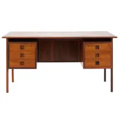 Arne Vodder, ROSEWOOD AND TEAK DESK FOR BROUER MØBELFABRIK