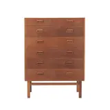 Borge Mogensen, TALL BOY, In oak with seven drawers