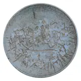 Fred Williams, Untitled 1967 ceramic plate, produced in collaboration with the potter, Tom Sanders 24cm (diameter), 1967, ceramic plate, produced in collaboration with the potter, Tom Sanders