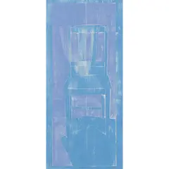 Katherine Hattam, The Kitchen Chair - Blue woodblock, ed. 1/5 73 x 35cm