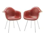 Charles and Ray Eames, SIX PADDED SHELL CHAIRS FOR HERMAN MILLER