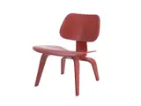 Charles and Ray Eames, LCW CHAIR FOR HERMAN MILLER, Red stained moulded plywood with rubber shock mounts