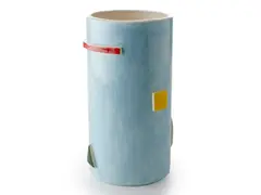 Noel McKenna, Blue Vase with Geometric Pattern 2006 glazed ceramic 29cm (height), 2006, glazed ceramic