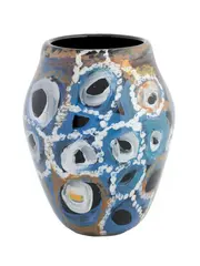 Jimmy Donegan, (Language group: Pitjantjatjara/Ngaanyatjarra) Pukara IV 2021 painted and hand blown glass 26 x 19cm, 2021, painted and hand blown glass