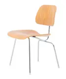 Charles and Ray Eames, DCM CHAIR FOR HERMAN MILLER, Moulded plywood seat and back on chromed steel frame, rubber shock mounts