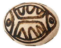 Gloria Fletcher Thancoupie, (Egg) stoneware with oxide decoration, stoneware with oxide decoration