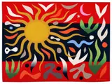 John Coburn, Arabian Sun 1976 wool tapestry ed. 1/6, 1976, wool tapestry