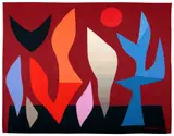 John Coburn, Bushfire c.1976 wool tapestry ed. 1/6, 1976, wool tapestry