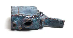 Alan Constable, Untitled (Blue Super 8 Camera) glazed earthenware, glazed earthenware