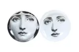 TWO ASHTRAYS by Piero Fornasetti, sold Nov 2021